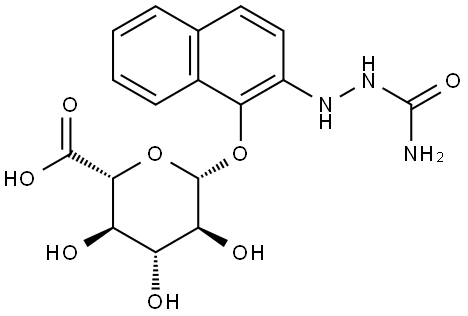 Dihydronaftazone O-β-D-Glucuronide 结构式