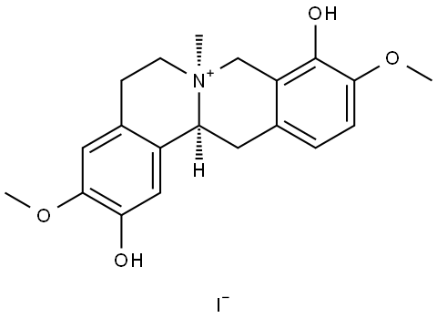 (-)-轮环藤酚碱碘化物 结构式