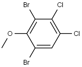 1,3-dibromo-4,5-dichloro-2-methoxybenzene 结构式