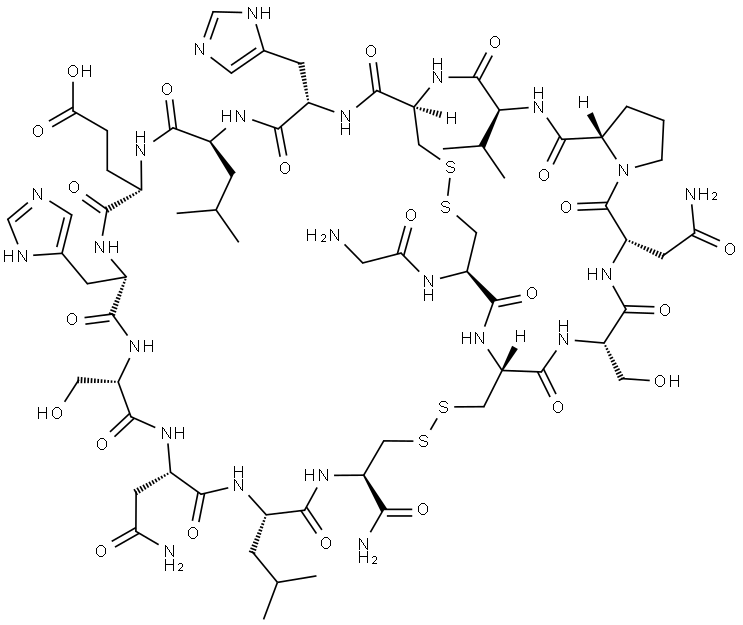 Α-芋螺毒素MII 结构式