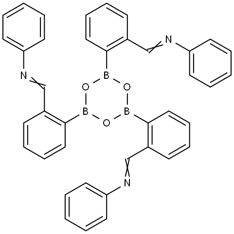 Aniline, N,N',N''-[boroxintriyltris(o-phenylenemethylidyne)]tri- (8CI) 结构式