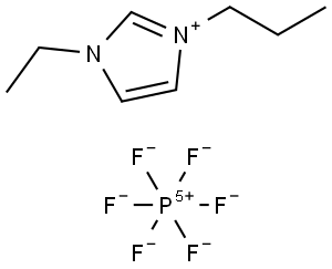 1-乙基-3-丙基咪唑六氟磷酸盐 结构式