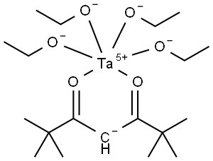 TANTALUM TETRAETHOXY TETRAMETHYLHEPTANEDIONATE 结构式