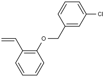 1-[(3-Chlorophenyl)methoxy]-2-ethenylbenzene 结构式