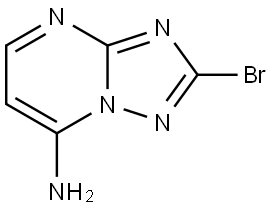 2-bromo-[1,2,4]triazolo[1,5-a]pyrimidin-7-amine 结构式