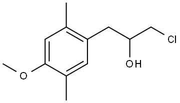 α-(Chloromethyl)-4-methoxy-2,5-dimethylbenzeneethanol 结构式