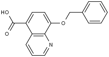 8-(Phenylmethoxy)-5-quinolinecarboxylic acid 结构式
