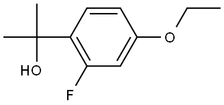 2-(4-ethoxy-2-fluorophenyl)propan-2-ol 结构式