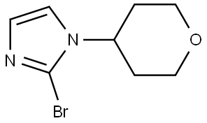 2-bromo-1-(tetrahydro-2H-pyran-4-yl)-1H-imidazole 结构式