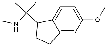 2-(5-methoxy-2,3-dihydro-1H-inden-1-yl)-N-methylpropan-2-amine 结构式