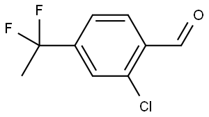 2-Chloro-4-(1,1-difluoroethyl)benzaldehyde 结构式