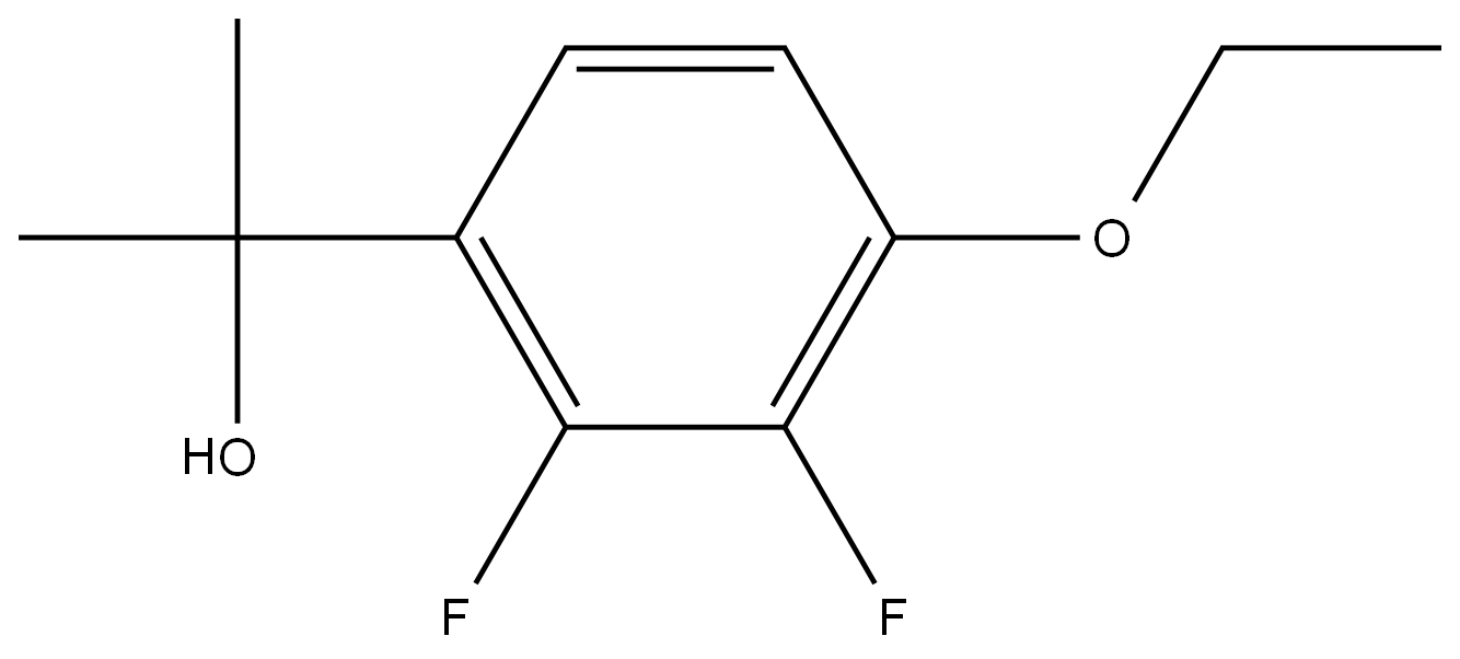 2-(4-ethoxy-2,3-difluorophenyl)propan-2-ol 结构式