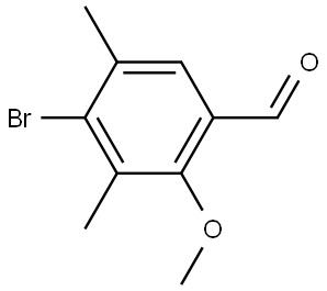 4-Bromo-2-methoxy-3,5-dimethylbenzaldehyde 结构式