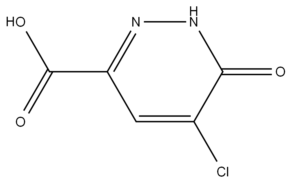 5-氯-6-氧代-1,6-二氢哒嗪-3-羧酸 结构式