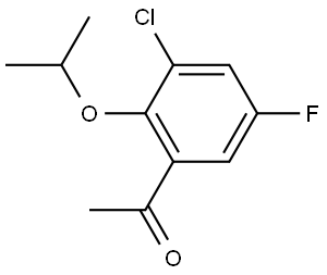 1-(3-chloro-5-fluoro-2-isopropoxyphenyl)ethanone 结构式