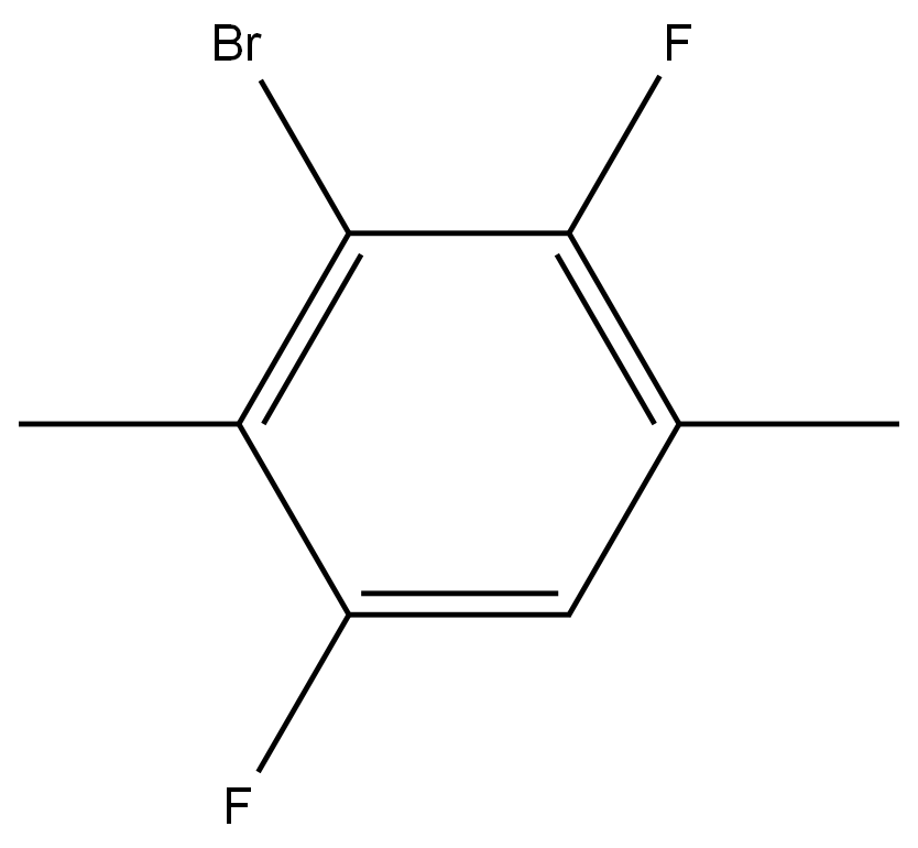 3-Bromo-1,4-difluoro-2,5-dimethylbenzene 结构式