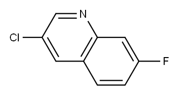 3-chloro-7-fluoroquinoline 结构式