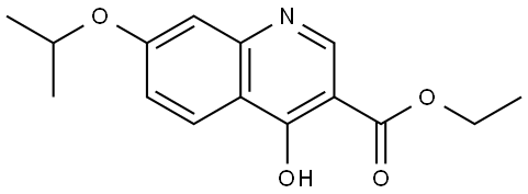 Ethyl 4-hydroxy-7-(1-methylethoxy)-3-quinolinecarboxylate 结构式