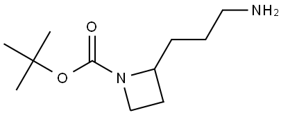 2-(3-氨基丙基)氮杂环丁烷-1-羧酸叔丁酯 结构式