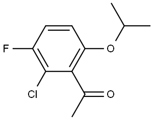 1-[2-Chloro-3-fluoro-6-(1-methylethoxy)phenyl]ethanone 结构式