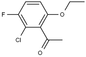 1-(2-Chloro-6-ethoxy-3-fluorophenyl)ethanone 结构式