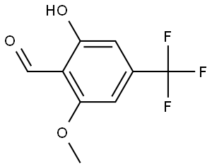 Benzaldehyde, 2-hydroxy-6-methoxy-4-(trifluoromethyl)- 结构式