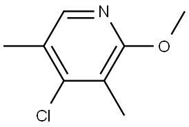 4-Chloro-2-methoxy-3,5-dimethylpyridine 结构式