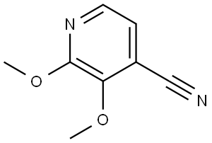 2,3-Dimethoxy-4-pyridinecarbonitrile 结构式