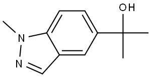 2-(1-methyl-1H-indazol-5-yl)propan-2-ol 结构式