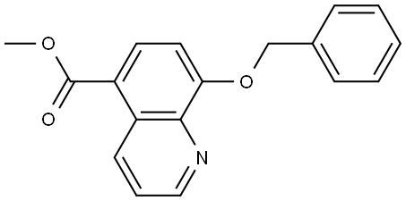 Methyl 8-(phenylmethoxy)-5-quinolinecarboxylate 结构式