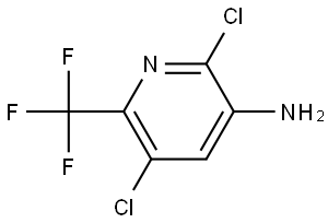 2,5-dichloro-6-(trifluoromethyl)pyridin-3-amine 结构式