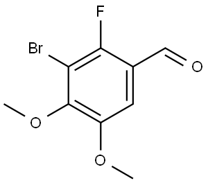 3-Bromo-2-fluoro-4,5-dimethoxybenzaldehyde 结构式