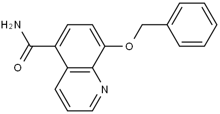 8-(Phenylmethoxy)-5-quinolinecarboxamide 结构式
