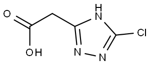 2-(5-chloro-4H-1,2,4-triazol-3-yl)acetic acid 结构式