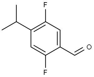2,5-difluoro-4-isopropylbenzaldehyde 结构式