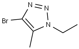 4-bromo-1-ethyl-5-methyl-1H-1,2,3-triazole 结构式