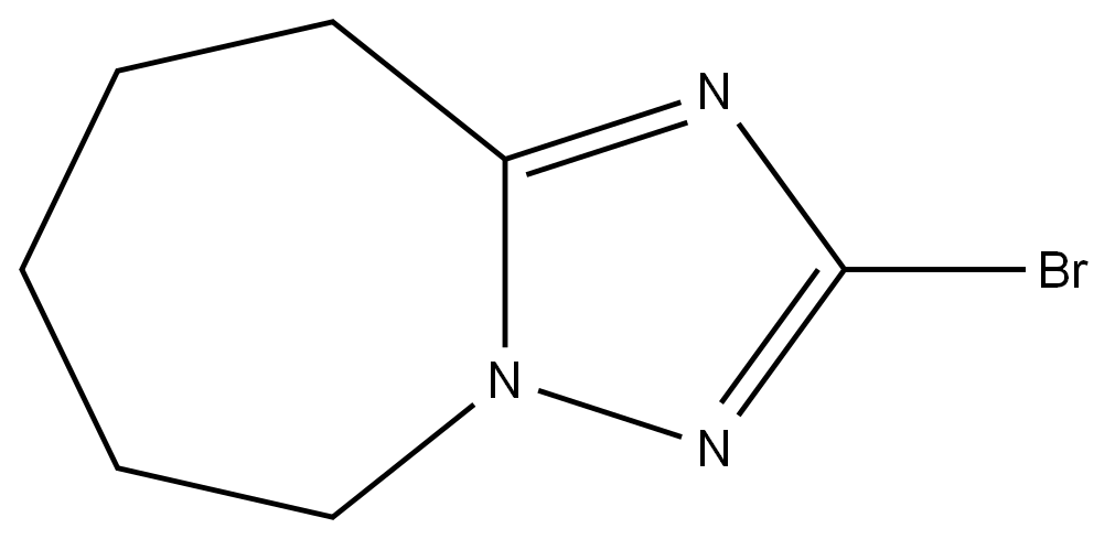 5H-[1,2,4]Triazolo[1,5-a]azepine, 2-bromo-6,7,8,9-tetrahydro- 结构式