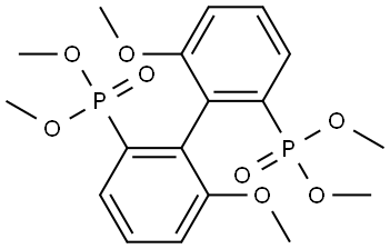 Phosphonic acid, P,P'-(6,6'-dimethoxy[1,1'-biphenyl]-2,2'-diyl)bis-, P,P,P',P'-tetramethyl ester 结构式
