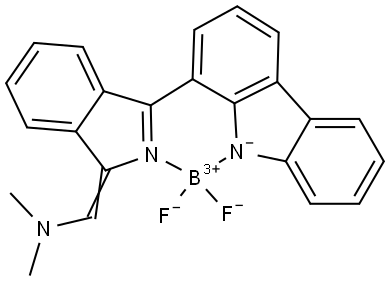 (T-4)-[(1E)-1-[3-(9H-Carbazol-1-yl-κN)-1H-isoindol-1-ylidene-κN]-N,N-dimethylmet… 结构式