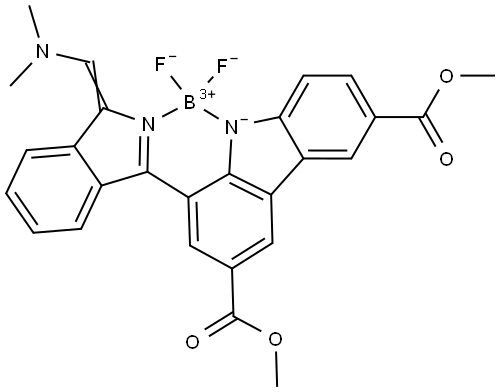 (T-4)-[3,6-Dimethyl 1-[(1E)-1-[(dimethylamino)methylene]-1H-isoindol-3-yl-κN]-9H… 结构式