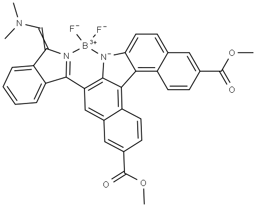 (T-4)-[3,11-Dimethyl 6-[(1E)-1-[(dimethylamino)methylene]-1H-isoindol-3-yl-κN]-7… 结构式