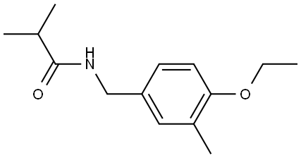 N-[(4-Ethoxy-3-methylphenyl)methyl]-2-methylpropanamide 结构式