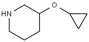 3-环丙氧基哌啶 结构式