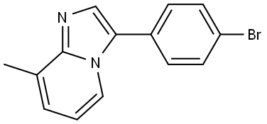 3-(4-BROMOPHENYL)-8-METHYLIMIDAZO[1,2-A]PYRIDINE 结构式
