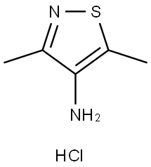 3,5-二甲基异噻唑-4-胺盐酸盐 结构式