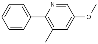 5-Methoxy-3-methyl-2-phenylpyridine 结构式