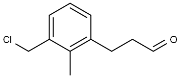 3-(3-(氯甲基)-2-甲基苯基)丙醛 结构式