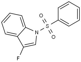 1-(benzenesulfonyl)-3-fluoro-1H-indole 结构式