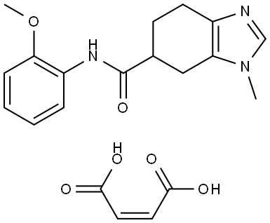 1H-Benzimidazole-6-carboxamide, 4,5,6,7-tetrahydro-N-(2-methoxyphenyl)-1-methyl-… 结构式