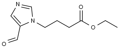 Ethyl 5-formyl-1H-imidazole-1-butanoate 结构式